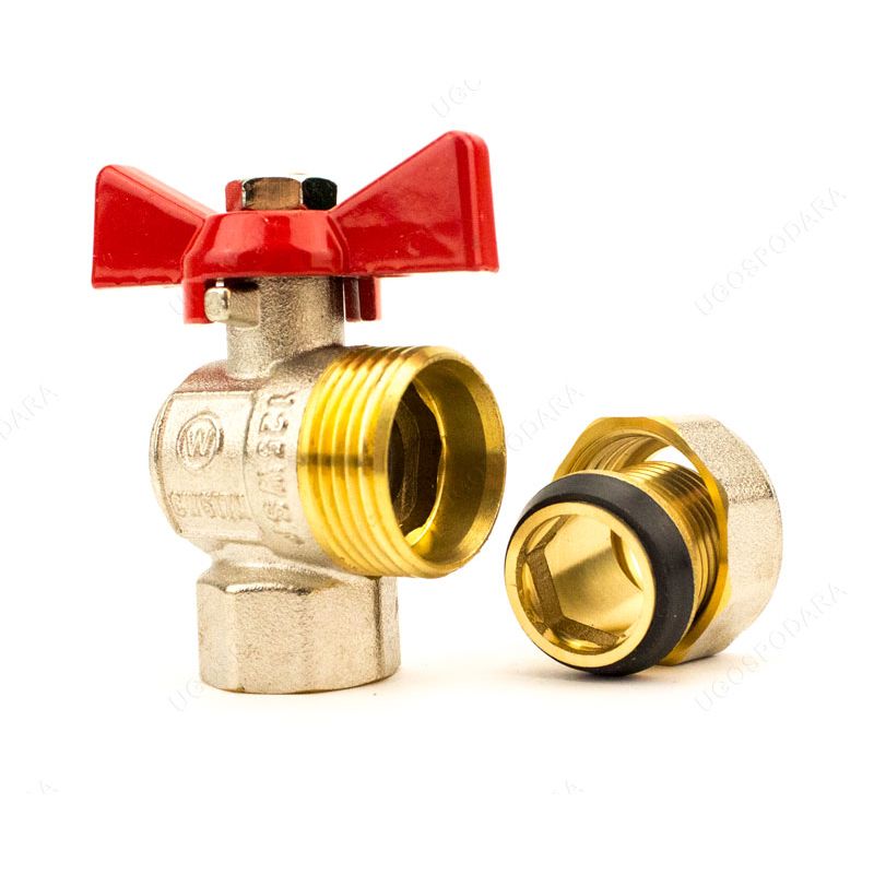 Купить Кран шаровый WaterPro 400L (с американкой угловой и внутренней ...